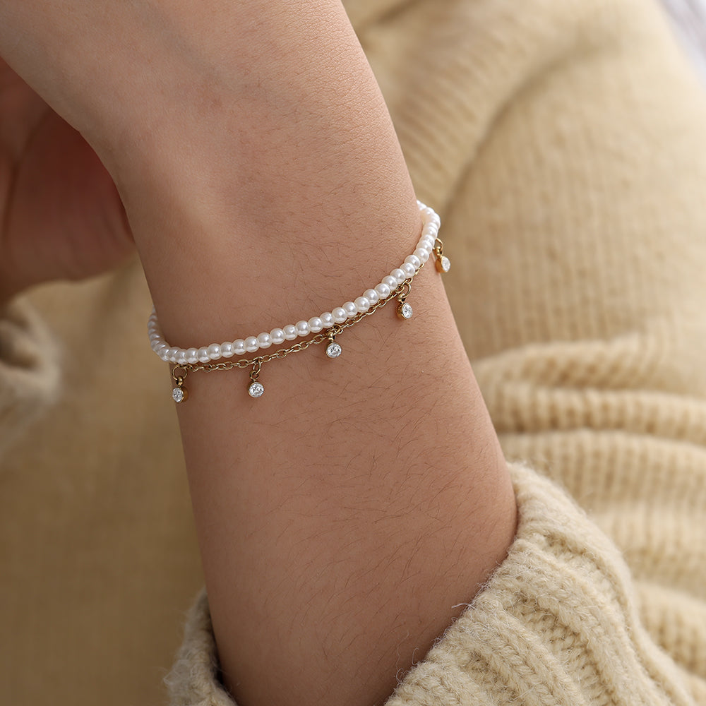 Armband "Glow Pearls"