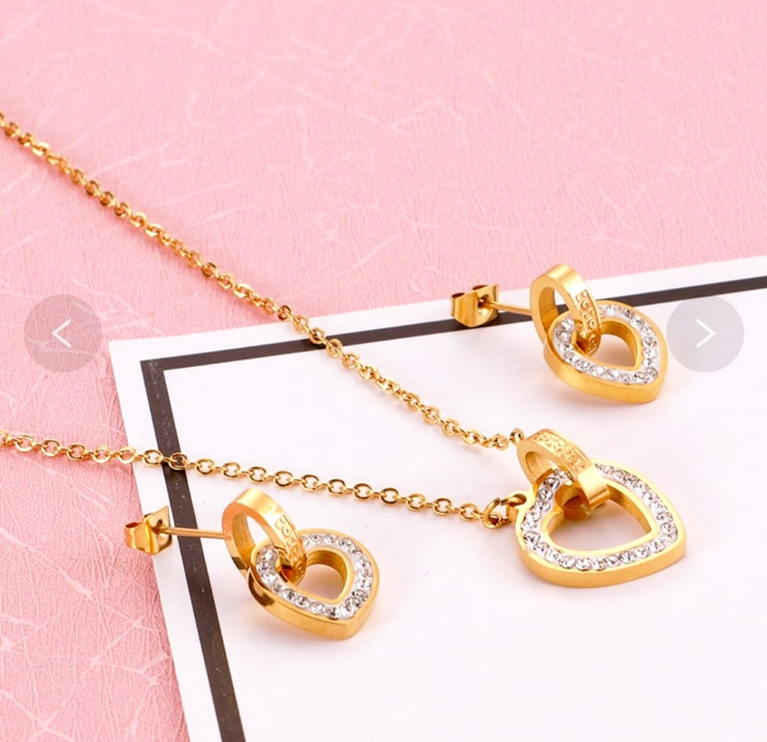 Schmuck-Set "Say it with Love" gold u. silber