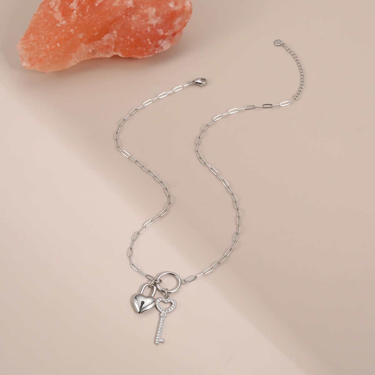 Charm-Kette "Lock&Key"