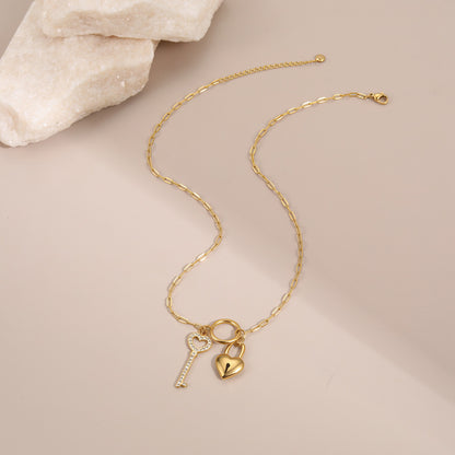 Charm-Kette "Lock&Key"