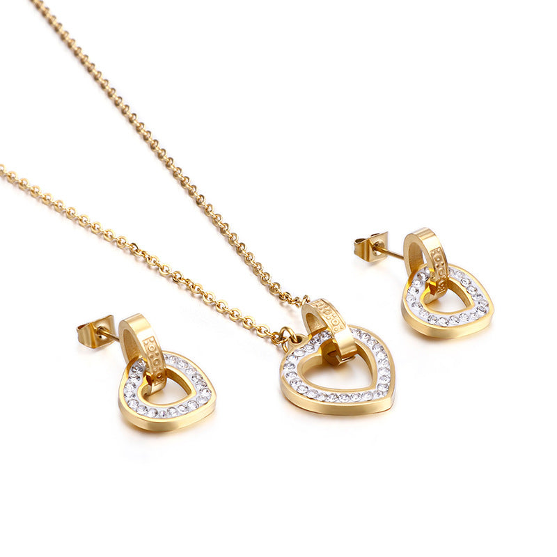 Schmuck-Set "Say it with Love" gold u. silber