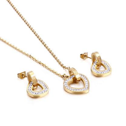 Schmuck-Set "Say it with Love" gold u. silber