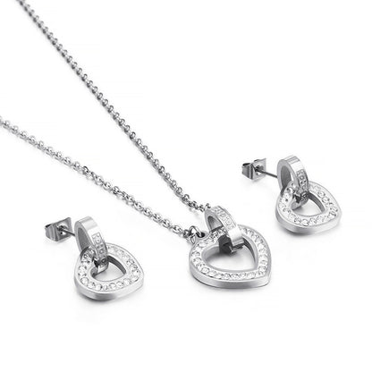 Schmuck-Set "Say it with Love" gold u. silber
