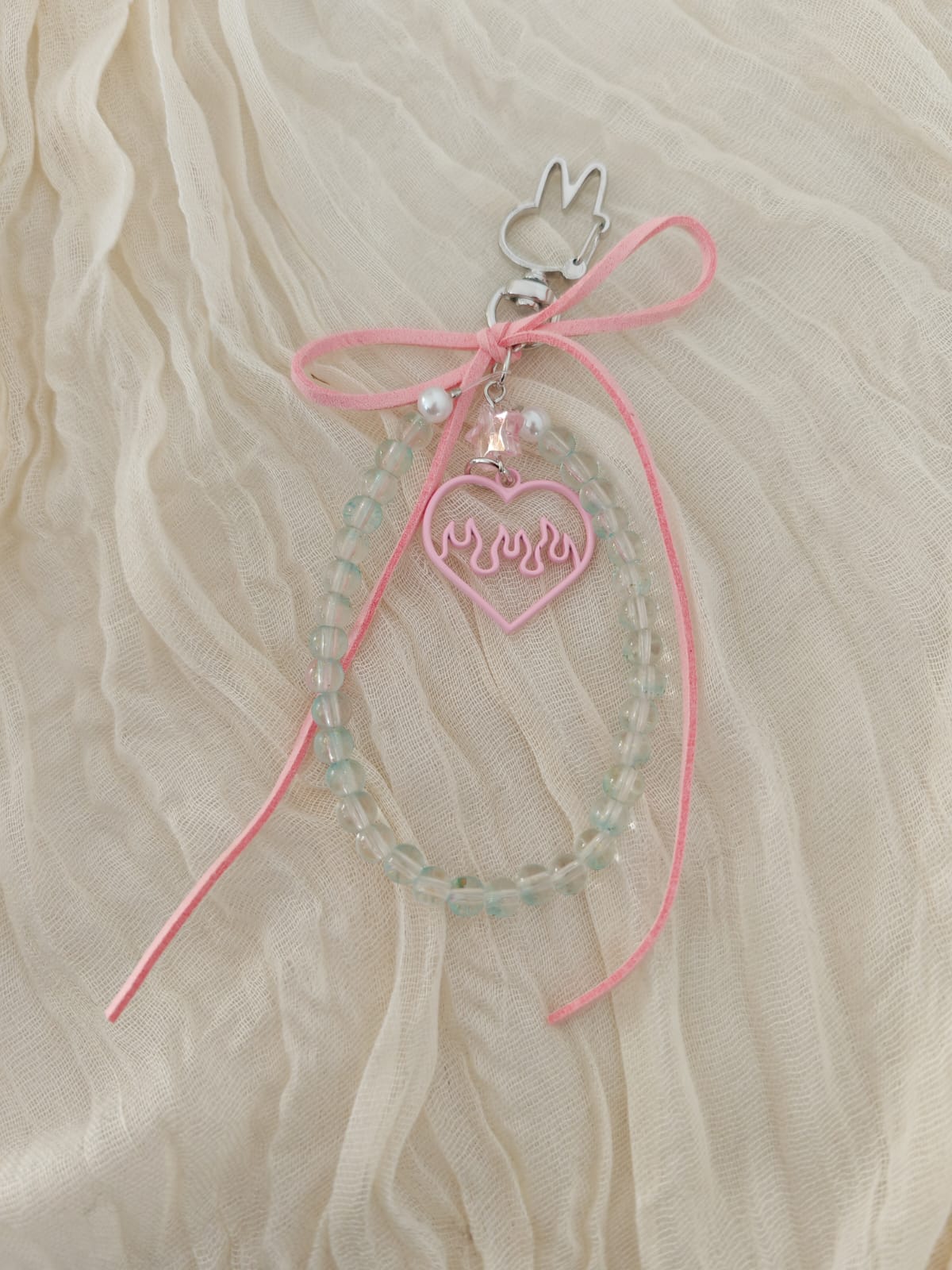 Schlüssel-/Taschanhänger "Schleifchen"