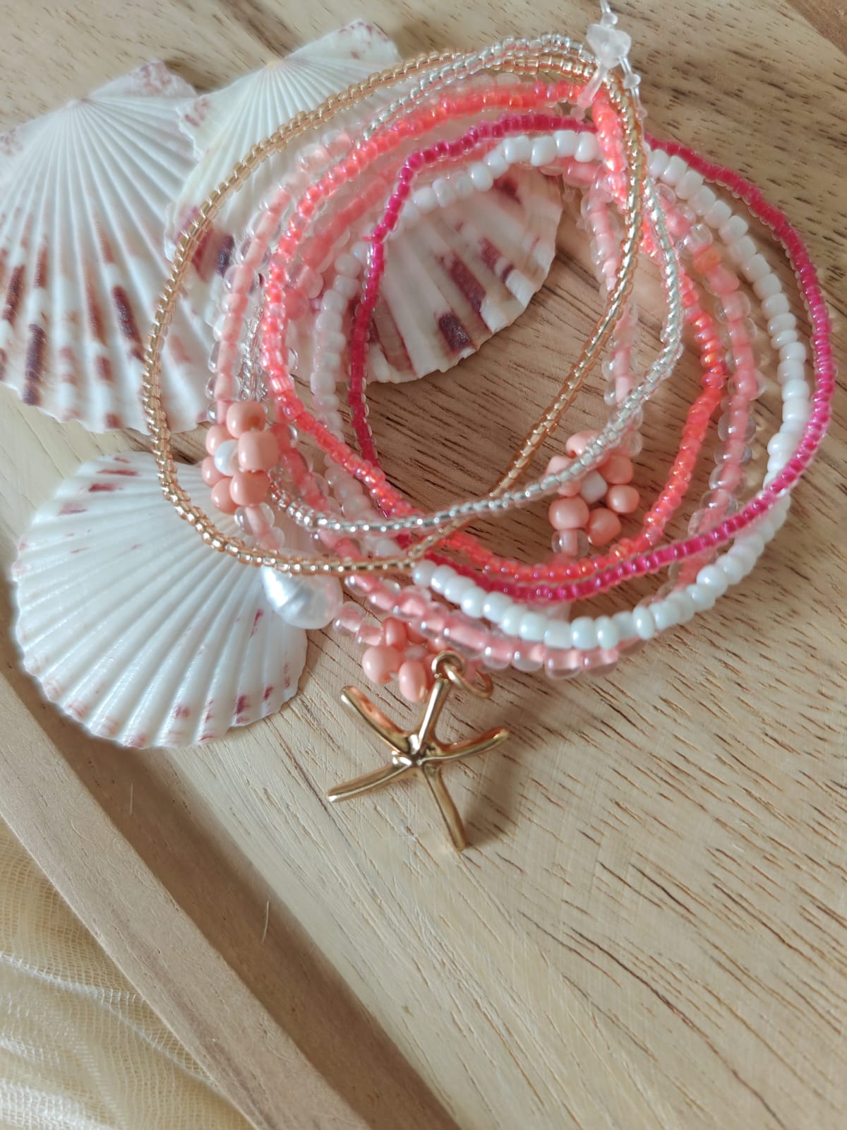 Armband "Coral Beach"