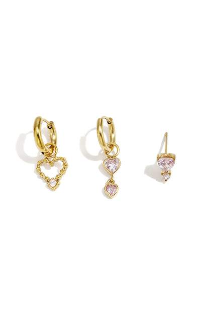 Ohrring-Kombi-Set "Heartfelt"