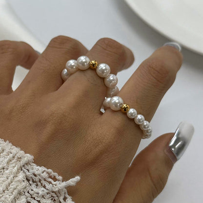 Perlenring "Perle" / 2er Set