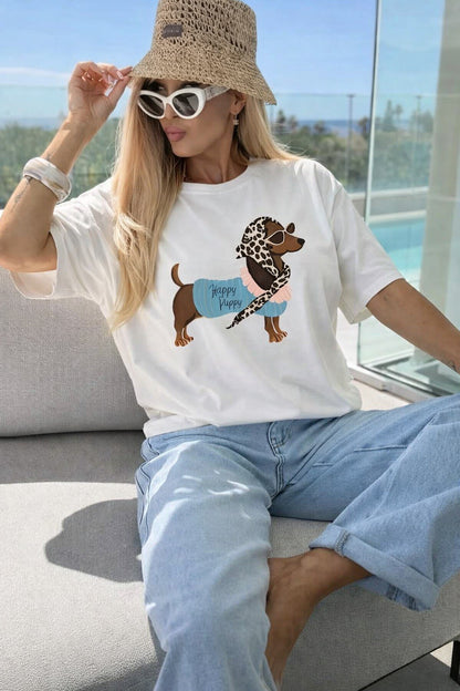 T-Shirt "Puppy" 100 % Baumwolle
