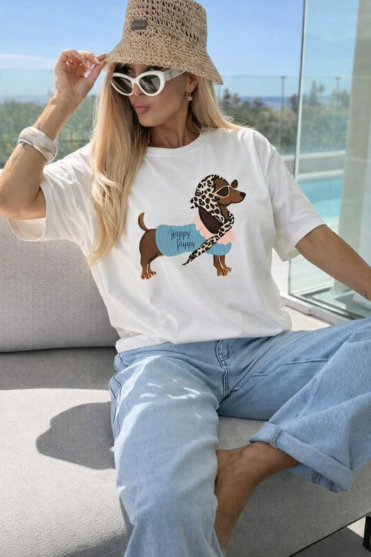 T-Shirt "Puppy" 100 % Baumwolle